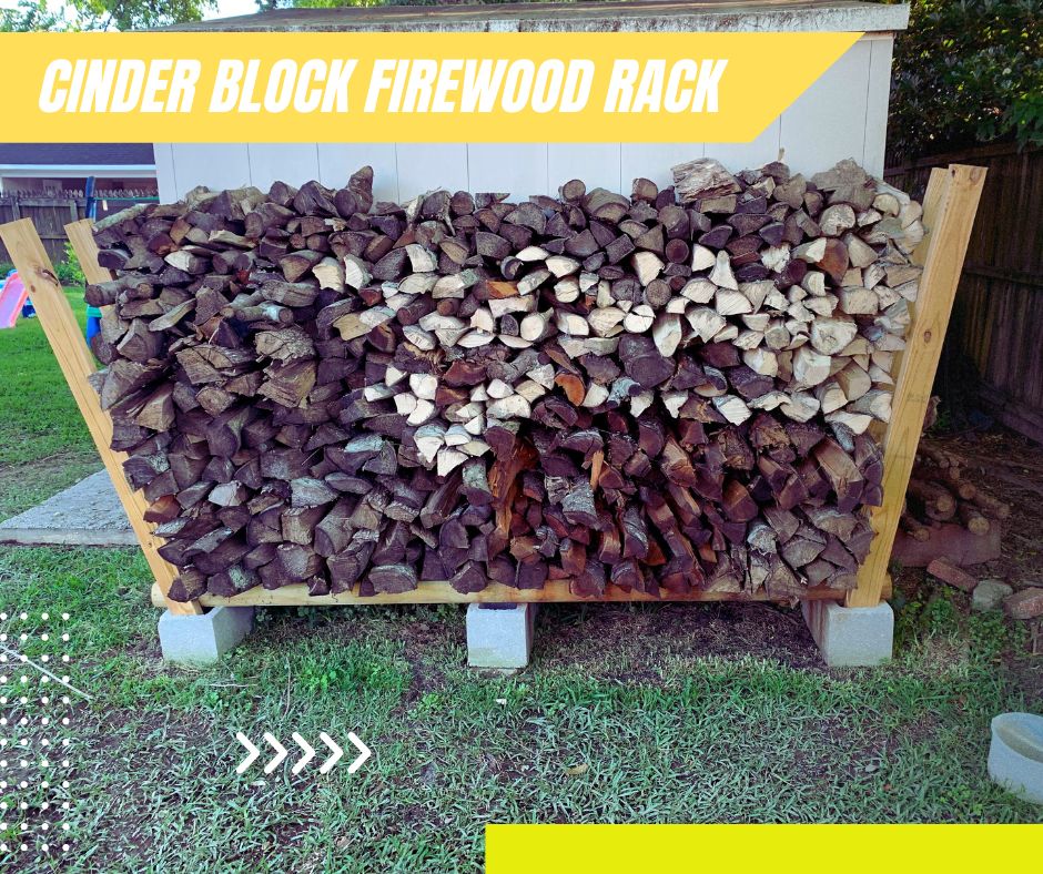 Cinder Block Firewood Rack