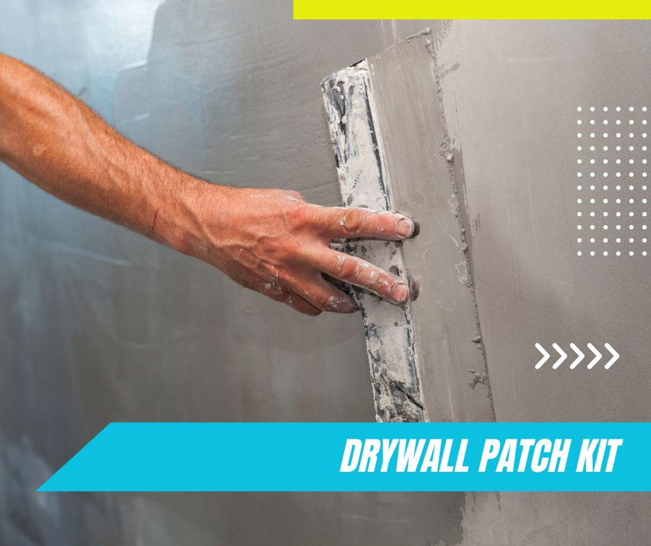 drywall patch kit, patching holes, repairing drywall, DIY home improvement
